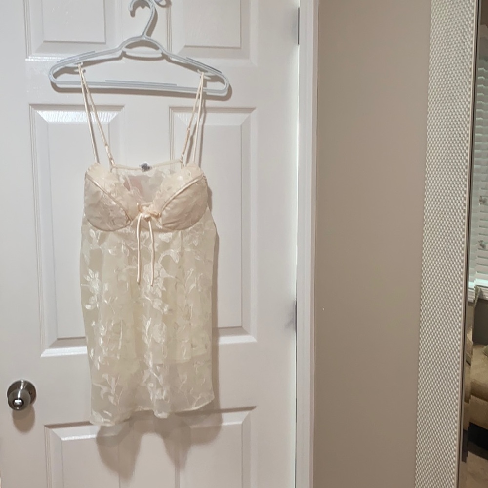 Women’s sexy lingerie with underwear. ivory